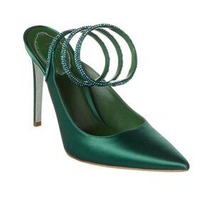 René Caovilla Cleo Satin Pump, Green